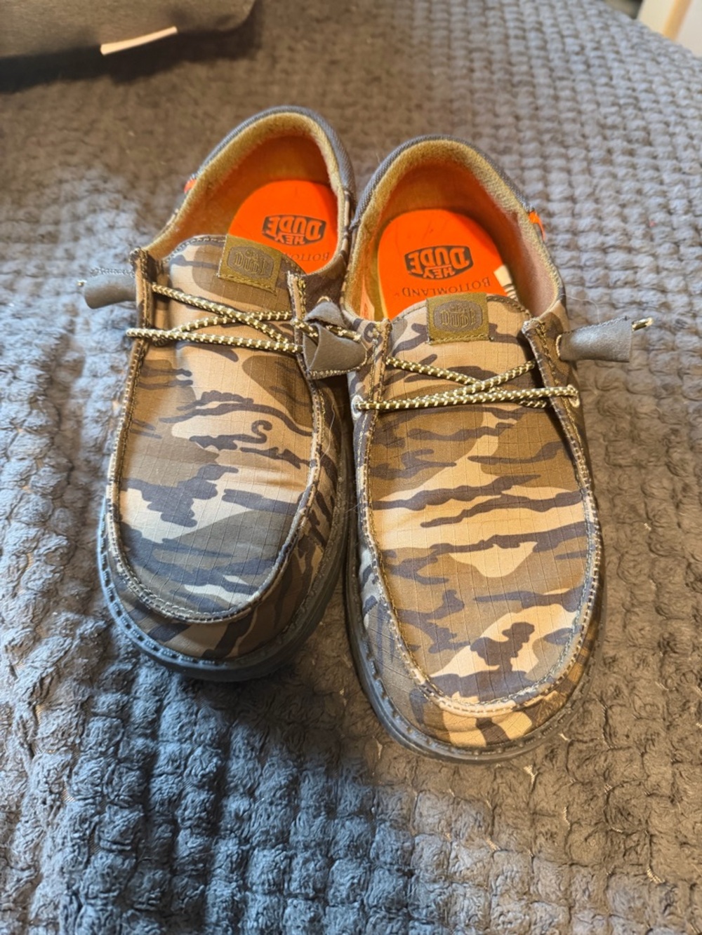 Hey Dude Camo Slip-On Sneakers - Brown/Green